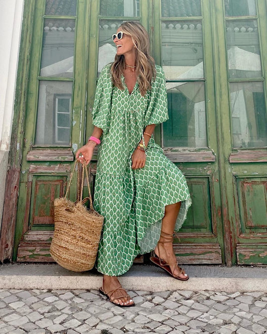 Solara – Vestido bohemio elegante