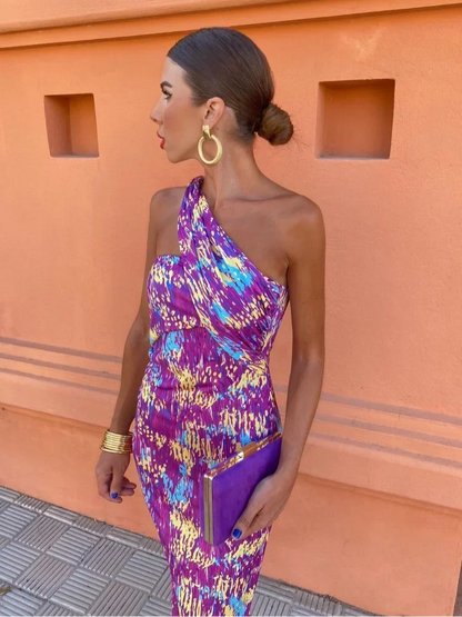 Amelie – Vestido Largo Diseño Tropical