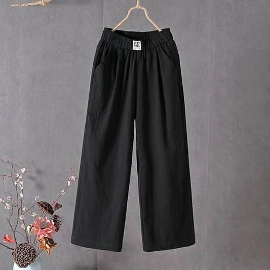 PANTALONES LINO MUJER n.38426