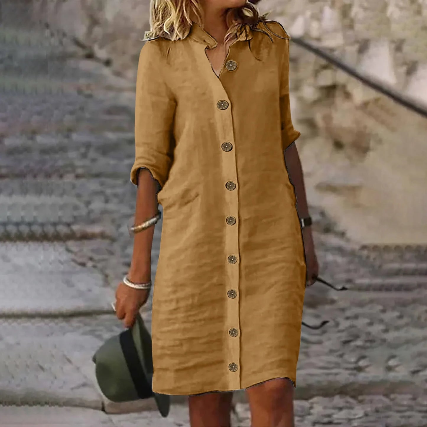Vestido elegante de algodon