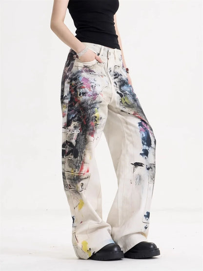 JEANS AMERICAN VINTAGE DOODLE WIDE LEG