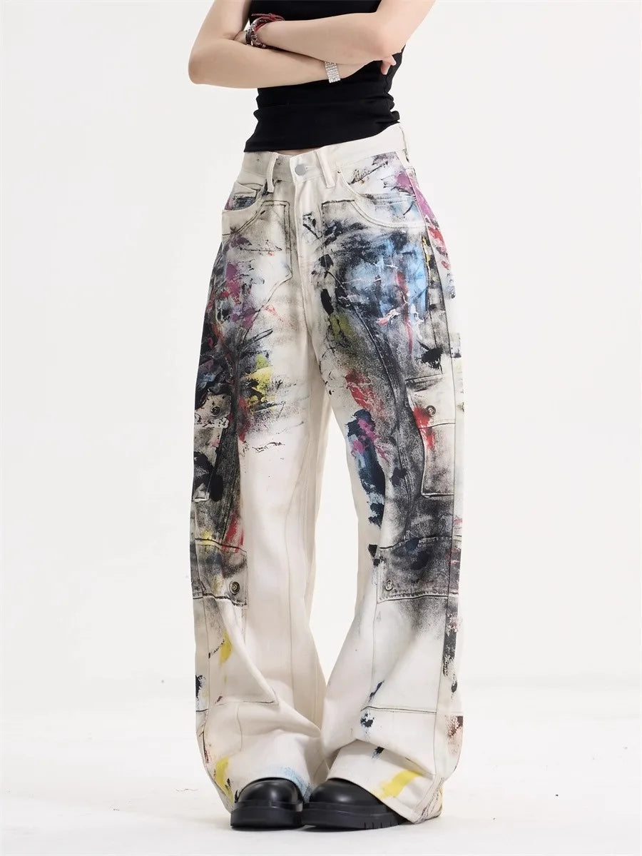 JEANS AMERICAN VINTAGE DOODLE WIDE LEG