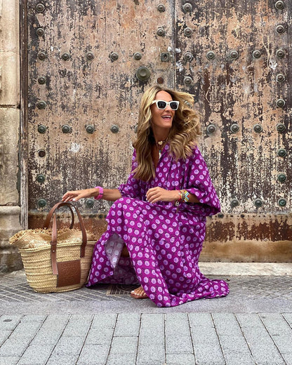 Solara – Vestido bohemio elegante