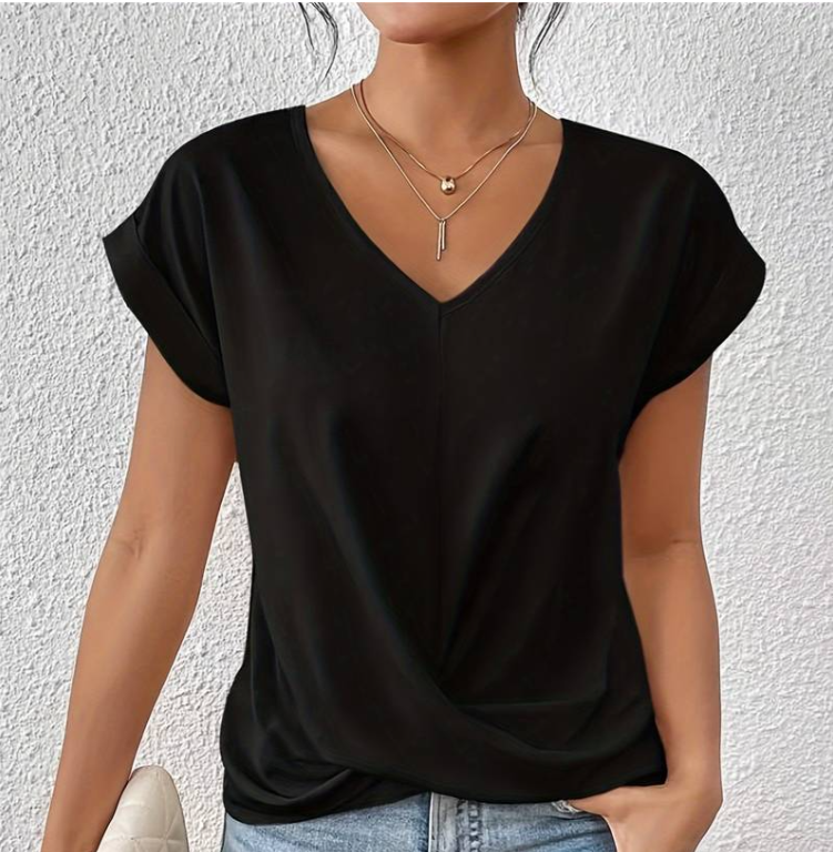 Luna™ – Blusa escote en V elegante y versátil