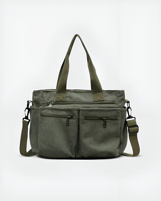 Urban Cord Tote Bag – Estilo funcional para el día a día
