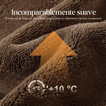 MEGAOFERTA BLACK FRIDAY | ABRIGO DE FELPA CON CAPUCHA ULTRASUAVE