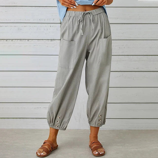 Amelia – Pantalones de verano elegantes para mujer madura