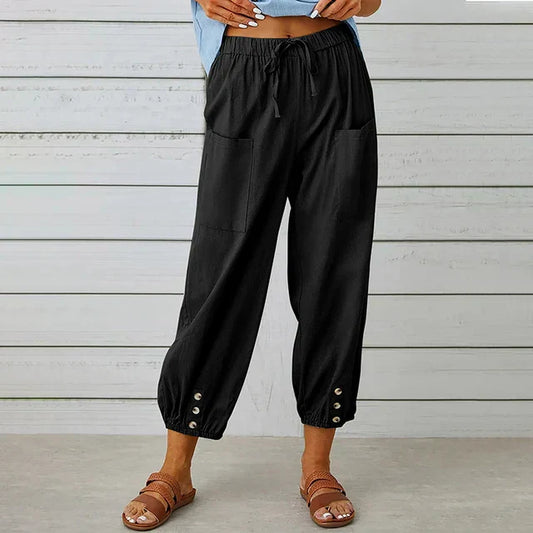 Amelia – Pantalones de verano elegantes para mujer madura