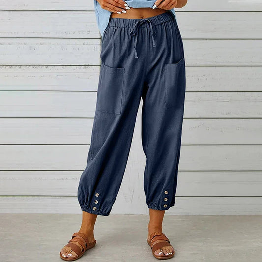 Amelia – Pantalones de verano elegantes para mujer madura