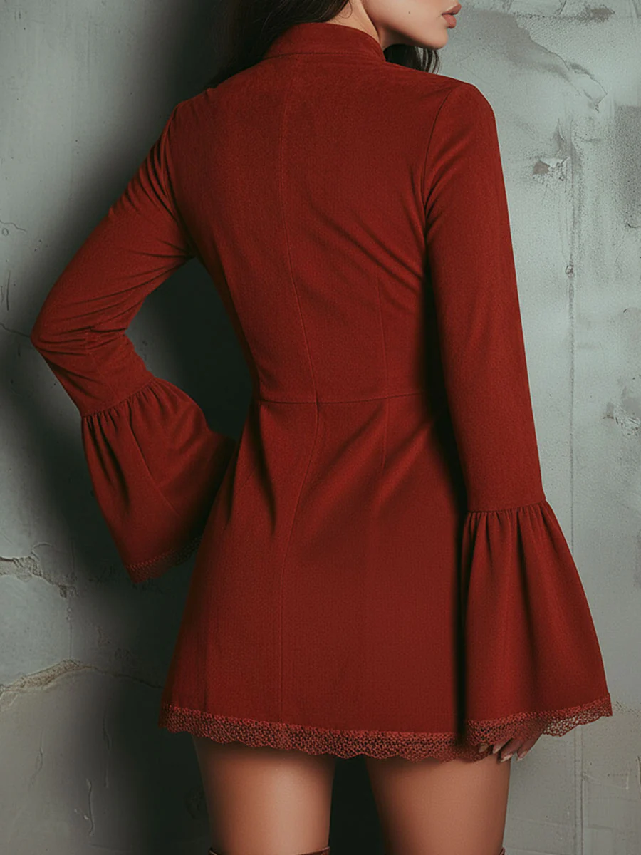 RUST RETRO EMBROIDERY