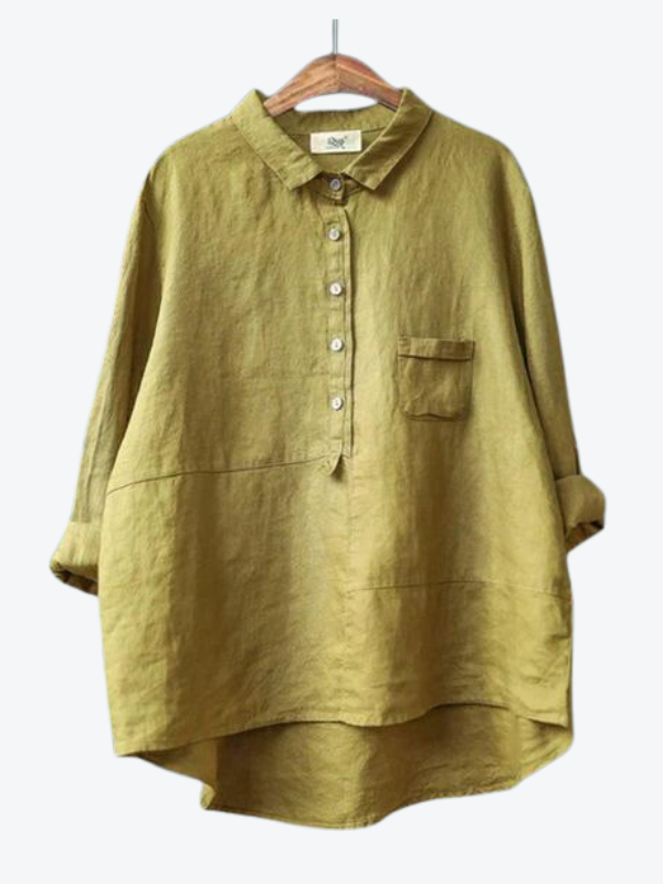 Rhea – Camisa de lino para mujer con estilo atemporal