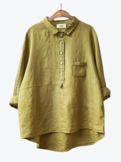 Rhea – Camisa de lino para mujer con estilo atemporal