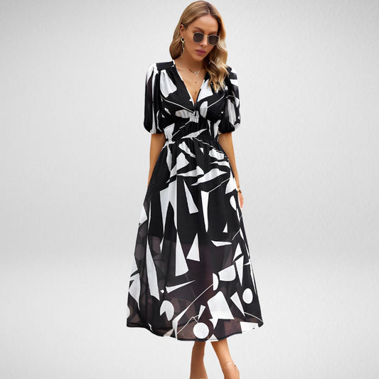 ESMERALDA – VESTIDO CON ESCOTE EN V