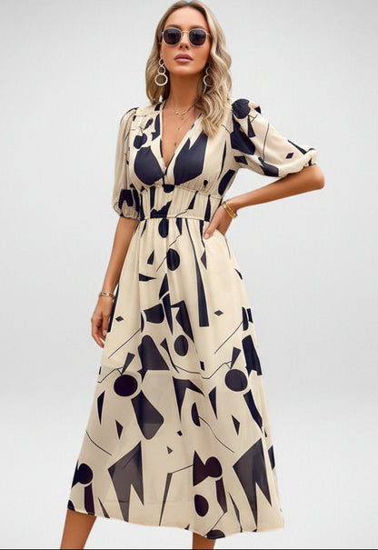 ESMERALDA – VESTIDO CON ESCOTE EN V