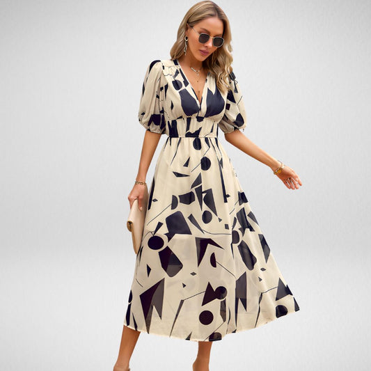 ESMERALDA – VESTIDO CON ESCOTE EN V
