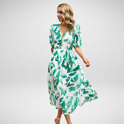 ESMERALDA – VESTIDO CON ESCOTE EN V