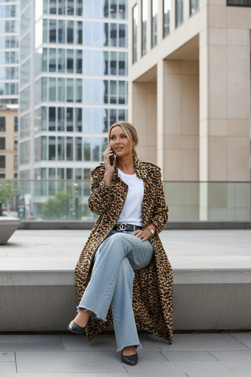 ABRIGO MIDI LEOPARDO