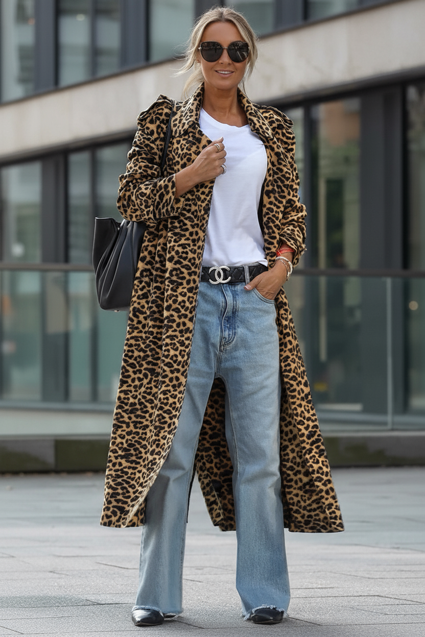 ABRIGO MIDI LEOPARDO