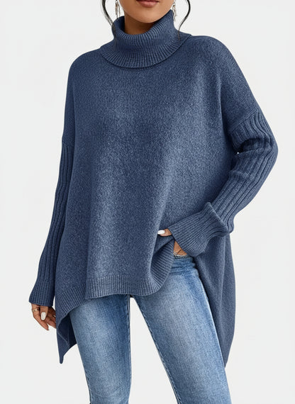 SUÉTER DE CUELLO ALTO LARGO™ | CALIDEZ ELEGANTE