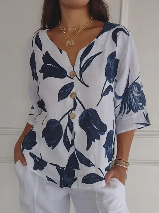 BLUSA FLORAL VINTAGE n.472918