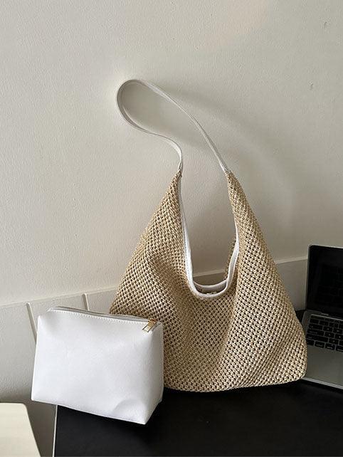 Marbella Straw – Bolso playero de rafia trenzada