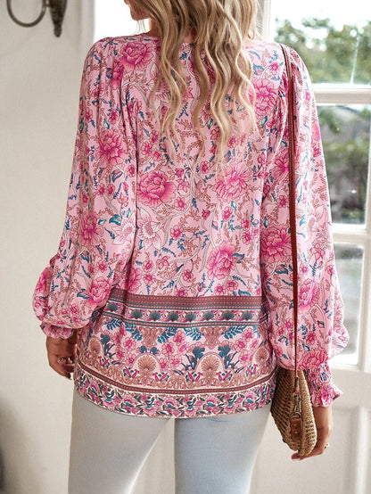 Helena – Blusa veraniega boho floral