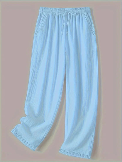 Clara – Pantalones Cropped con Ribete en Contraste