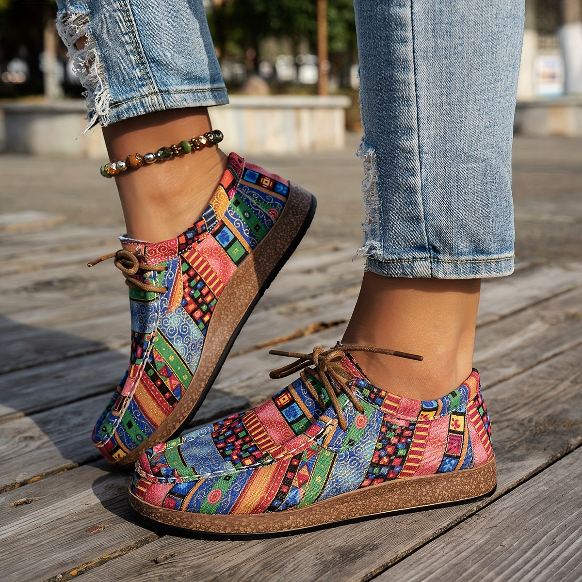 ZAPATOS ESTAMPADO PATCHWORK