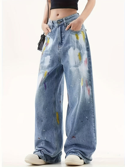 PANTALÓN PRINT GRÁFICO FLARE STREET