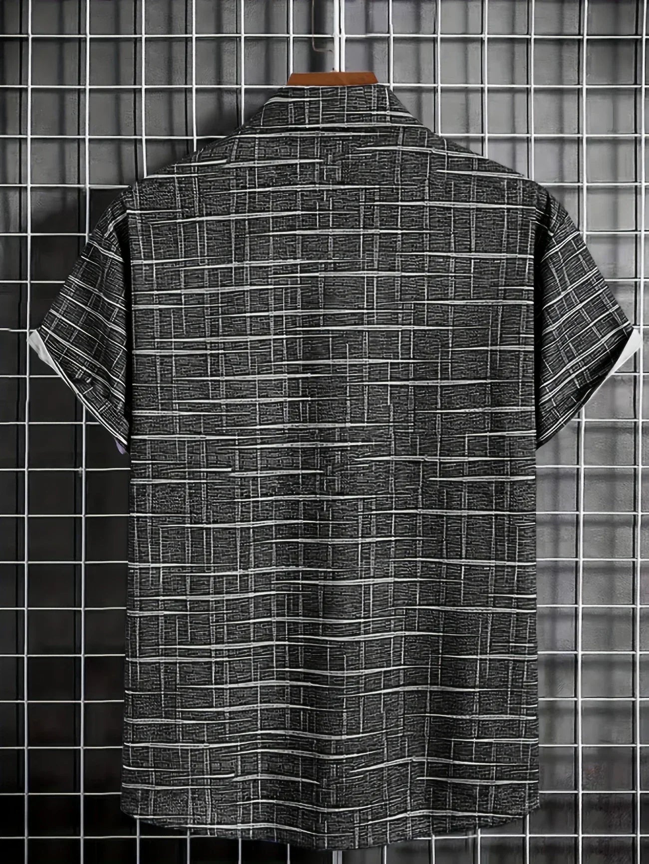Gael – Camisa de Rayas a Cuadros de Estilo Moderno