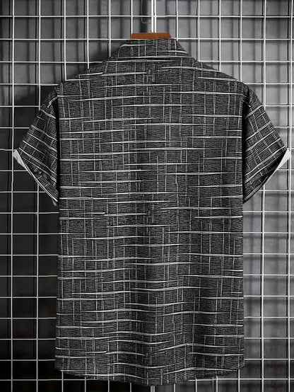 Gael – Camisa de Rayas a Cuadros de Estilo Moderno