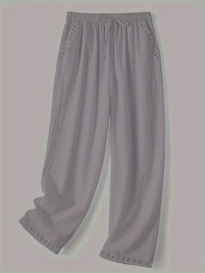 Clara – Pantalones Cropped con Ribete en Contraste