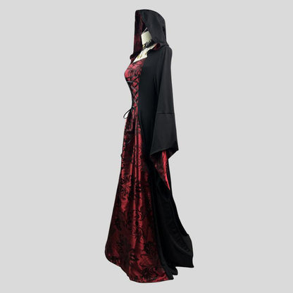 VESTIDO VINTAGE GÓTICO VAMPIRO w.62481