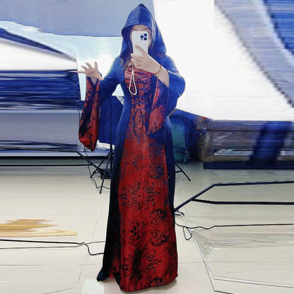VESTIDO VINTAGE GÓTICO VAMPIRO w.62481