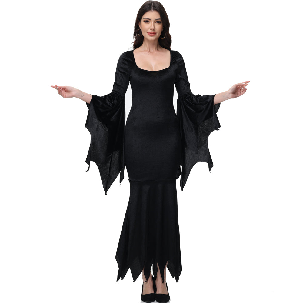 VESTIDO DE SIRENA ESTILO MORTICIA w.53927