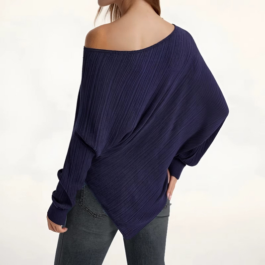 SUÉTER ASIMÉTRICO DE HOMBRO DESCUBIERTO