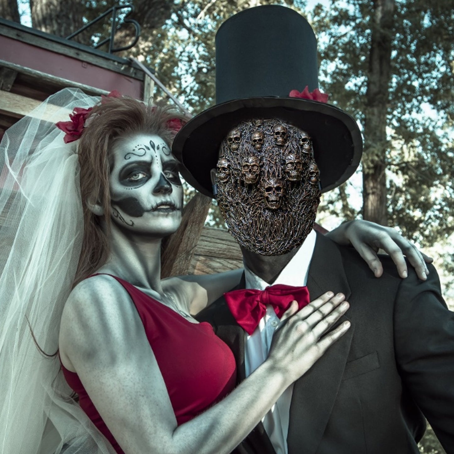 MÁSCARA DE CALAVERA GÓTICA w.92754