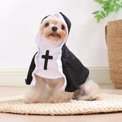 DISFRAZ DE MONJA PARA MASCOTAS w.57382