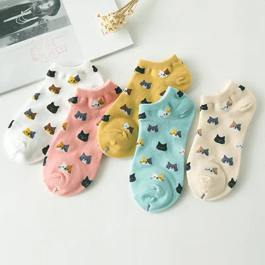 Tiny Cat™ – Pack de 5 calcetines tobilleros