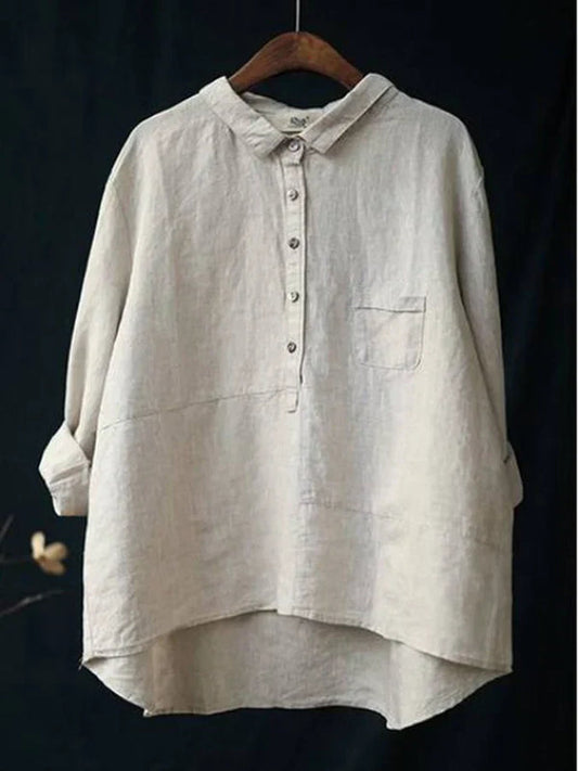 Rhea – Camisa de lino para mujer con estilo atemporal