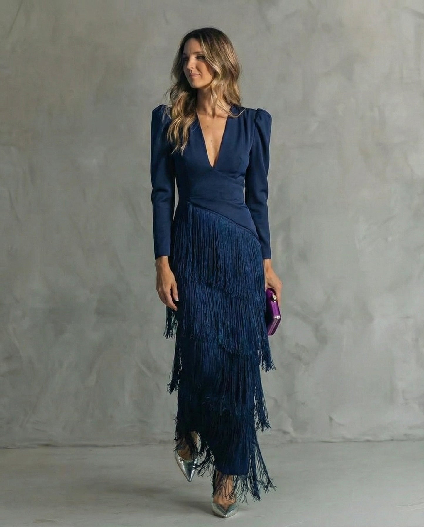 Clara – Vestido Midi Elegante para Invitada