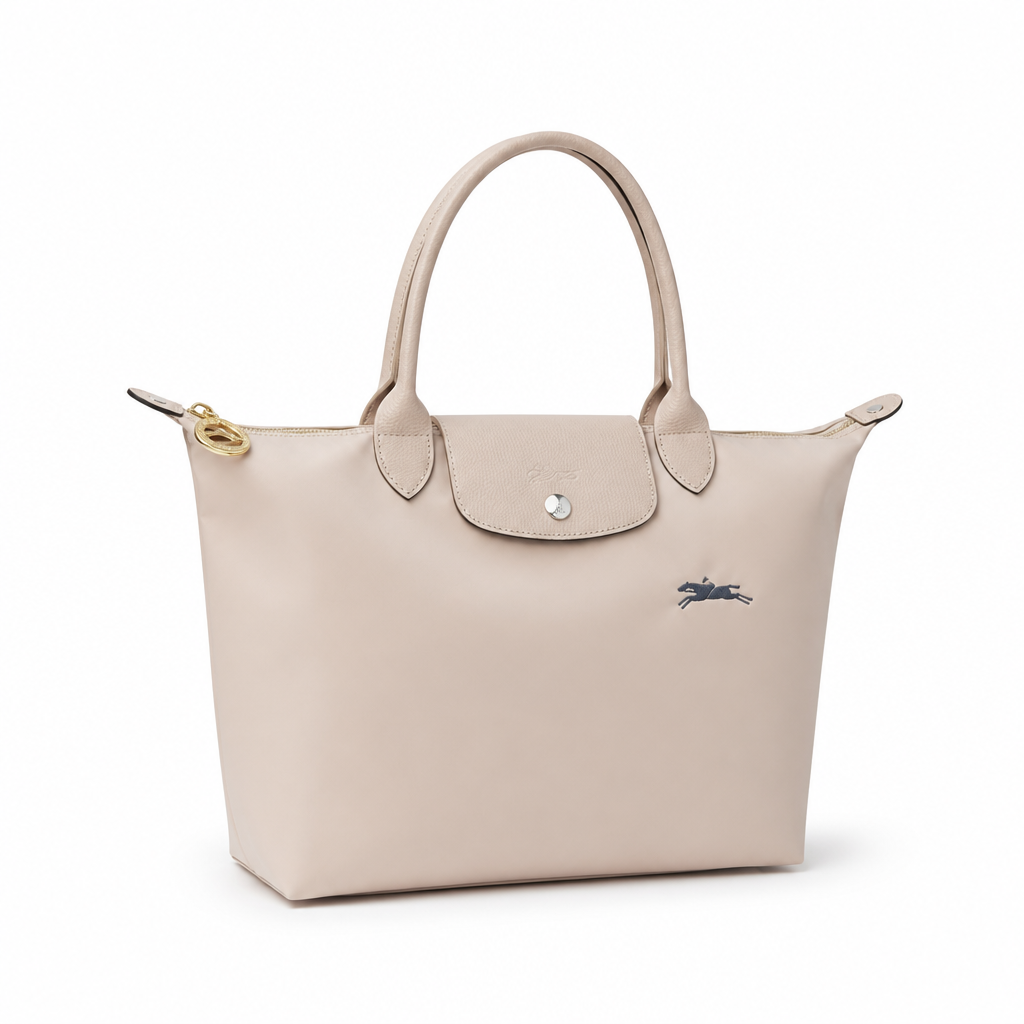 Bolso Tote Grande Longcham Beige Claro