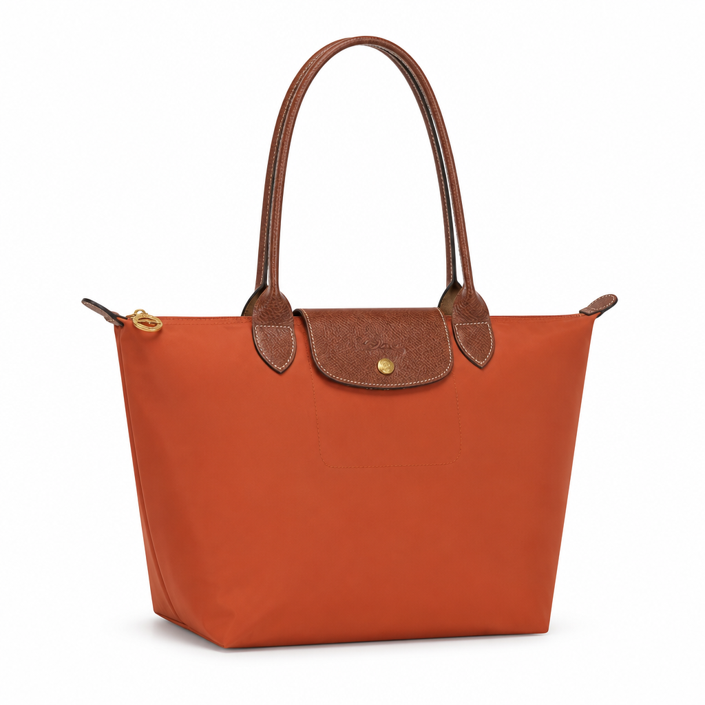 Bolso Tote Grande Longcham Naranja