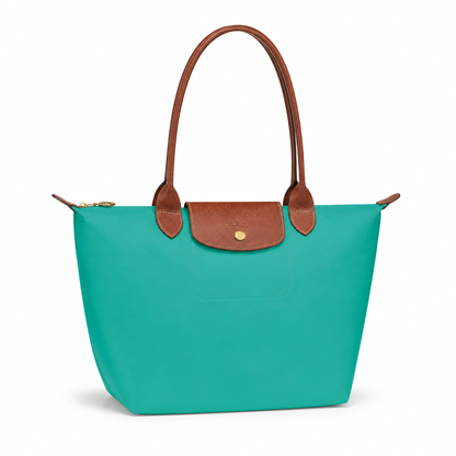 Bolso Tote Grande Longcham Turquesa