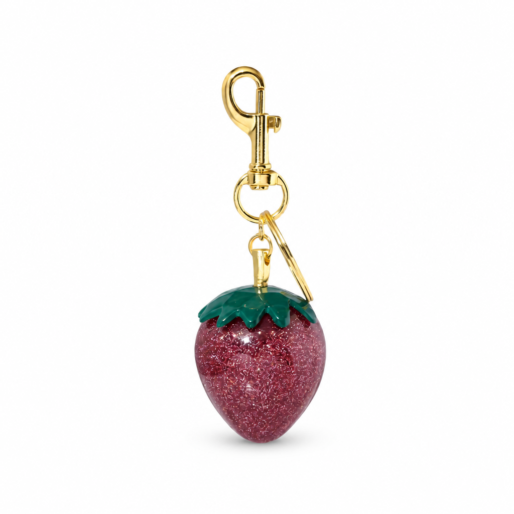 Golden Strawberry Charm