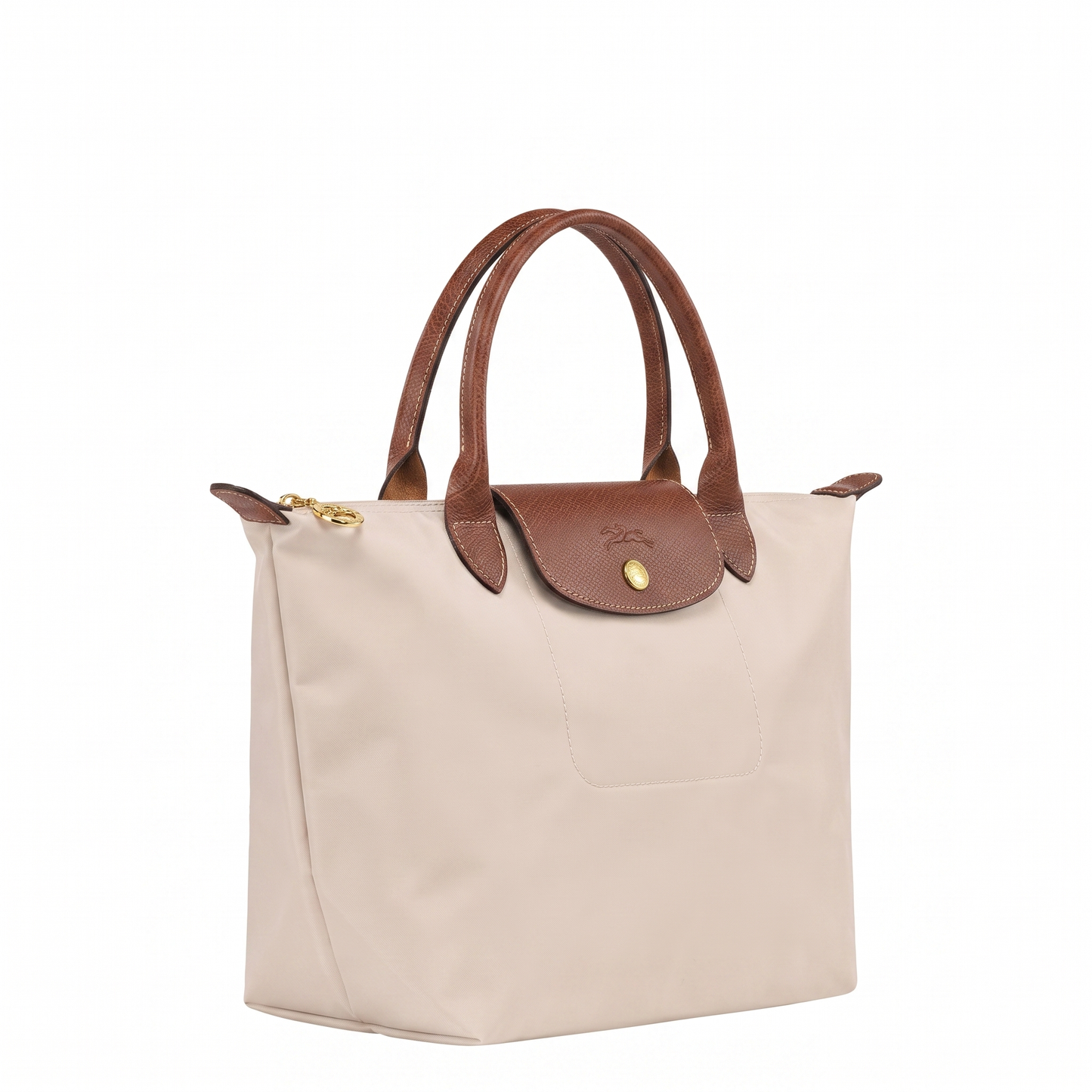 Bolso Tote Mediano Longcham Beige angulo