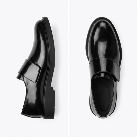 Mocasines minimalistas efecto espejo
