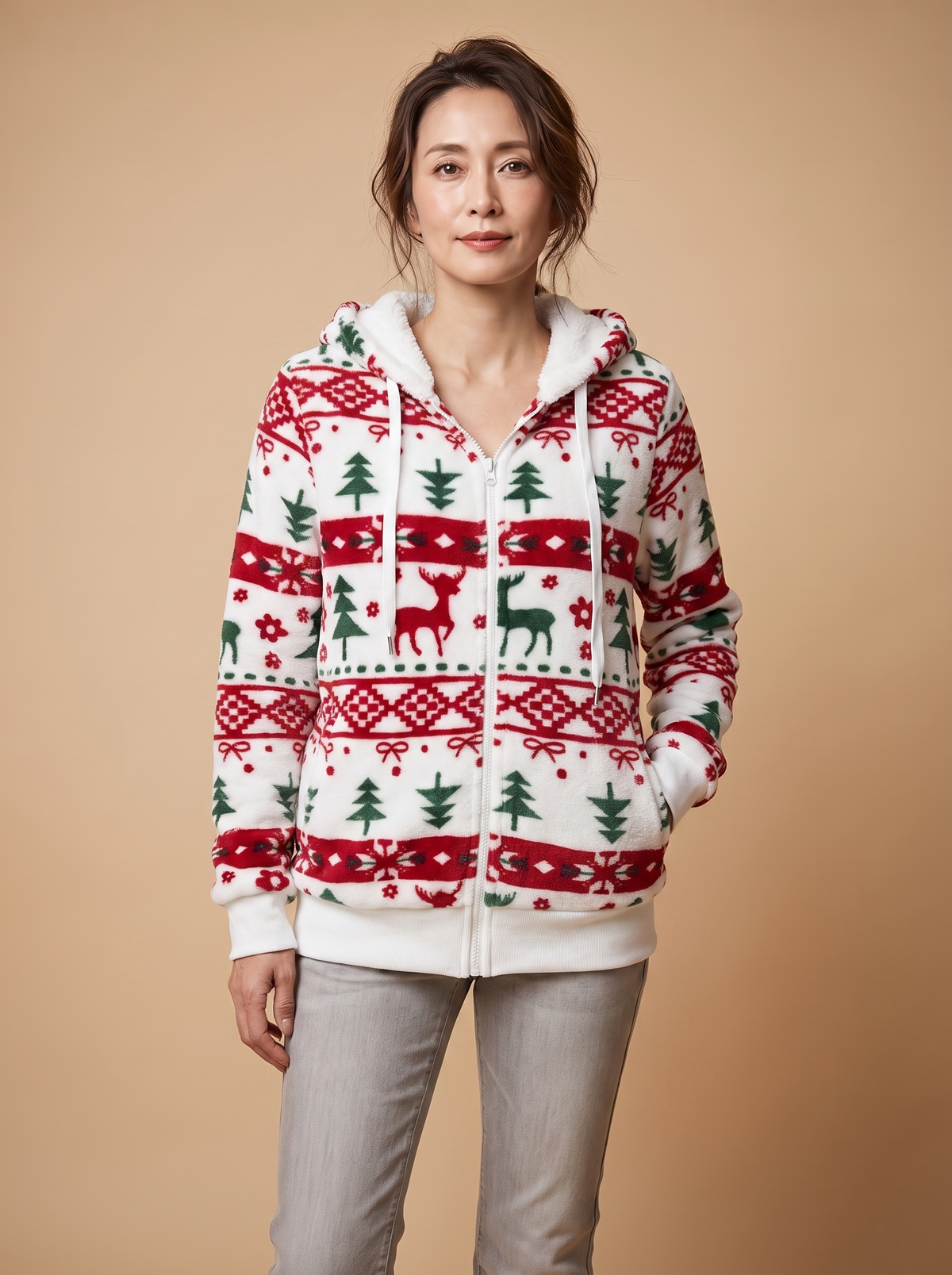 Cardigan Navideño - modelo