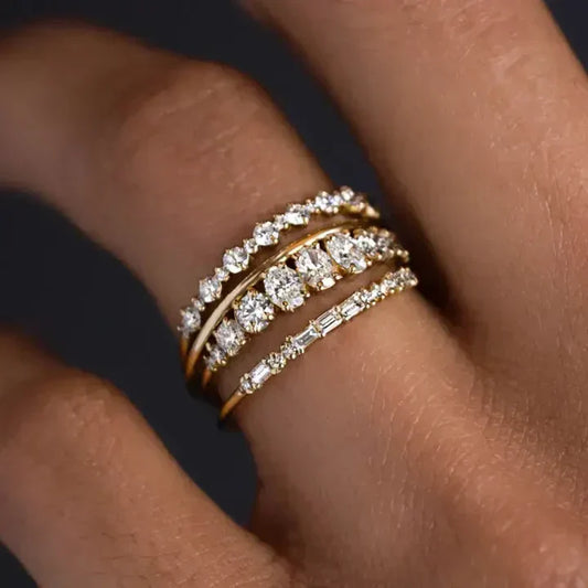 Douce Promisse™ | Anillo de Zirconio brillante en oro