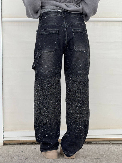 JEANS ANCHOS CON BRILLANTES n. 739514
